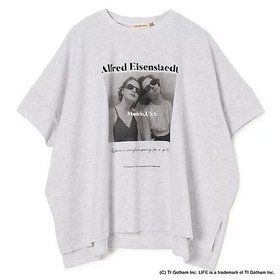 【スアデオ/suadeo】 【suadeo別注】LIFE ルーズシルエットTシャツ人気、トレンドファッション・服の通販 founy(ファニー) ファッション Fashion レディースファッション WOMEN トップス・カットソー Tops/Tshirt シャツ/ブラウス Shirts/Blouses ロング / Tシャツ T-Shirts 洗える Washable グラフィック Graphic コレクション Collection シンプル Simple スリット Slit 雑誌 Magazine バランス Balance プリント Print 別注 Special Order モノトーン Monotone |ID:prp329100004553182
