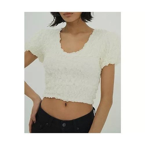 【クラネ/CLANE】のW FACE SHIRRING TOPS 人気、トレンドファッション・服の通販 founy(ファニー) 　ファッション　Fashion　レディースファッション　Fashion for Women　トップス・カットソー　Cut & Sew Tops　2025年　2025　2025春夏・S/S　Spring/Summer 2025 SS25　コンパクト　Compact, Small Size　シャーリング　Shirring, Ruched　シンプル　Simple, Minimal　フェイス　Face, Facial Design　今季　This Season, Current Season　other-2|ID: prp329100004553183 ipo3291000000032182379
