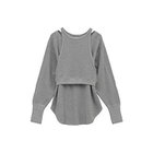 【クラネ/CLANE】のLAYRED BUSTIER THERMAL TOPS 人気、トレンドファッション・服の通販 founy(ファニー) ファッション Fashion レディースファッション Fashion for Women トップス・カットソー Cut & Sew Tops ビスチェ Bustiers & Corset Tops / Layered Bustier Style 2024年 2024 2024春夏・S/S Spring/Summer 2024 SS24 コンパクト Compact, Small Size サーマル Thermal, Waffle Knit タンク Tank Top, Sleeveless Top ビスチェ Bustier, Corset Top 長袖 Long Sleeve, Full Sleeve thumbnail GRAY|ID: prp329100004553186 ipo3291000000033511462