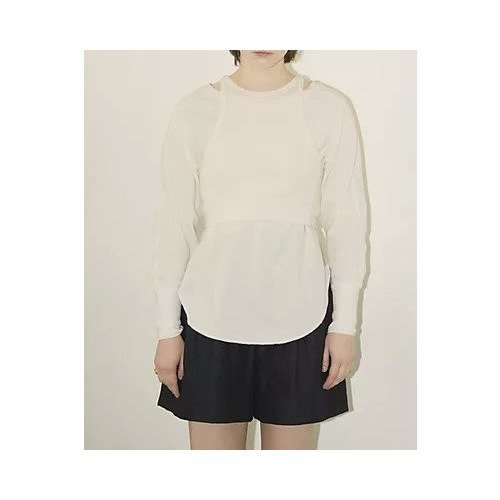 【クラネ/CLANE】のLAYRED BUSTIER THERMAL TOPS 人気、トレンドファッション・服の通販 founy(ファニー) 　ファッション　Fashion　レディースファッション　Fashion for Women　トップス・カットソー　Cut & Sew Tops　ビスチェ　Bustiers & Corset Tops / Layered Bustier Style　2024年　2024　2024春夏・S/S　Spring/Summer 2024 SS24　コンパクト　Compact, Small Size　サーマル　Thermal, Waffle Knit　タンク　Tank Top, Sleeveless Top　ビスチェ　Bustier, Corset Top　長袖　Long Sleeve, Full Sleeve　other-2|ID: prp329100004553186 ipo3291000000033511464