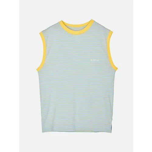 【ナウンレス/NOUNLESS】のNOUNLESS DRY BORDER TANK TOP インテリア・キッズ・メンズ・レディースファッション・服の通販 founy(ファニー) 　ファッション　Fashion　レディースファッション　Fashion for Women　ワンピース　Dresses　パターン　Pattern, Design Print　ボーダー　Border, Stripe　LEMON|ID: prp329100004553191 ipo3291000000034616265