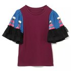 【ミュベール/MUVEIL】のドールプリントカットソー 人気、トレンドファッション・服の通販 founy(ファニー) ファッション Fashion レディースファッション WOMEN トップス・カットソー Tops/Tshirt カットソー Cut and Sewn ガーリー Girly シンプル Simple フレア Flare プリント Print レース Race 洗える Washable thumbnail purple&#215;blue|ID: prp329100004553200 ipo3291000000032182459