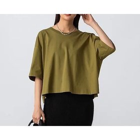 【サヤカ デイヴィス/SAYAKA DAVIS】のCropped Draped Back Tee 人気、トレンドファッション・服の通販 founy(ファニー) ファッション Fashion レディースファッション WOMEN インド India オーガニック Organic ラップ Wrap |ID:prp329100004553205