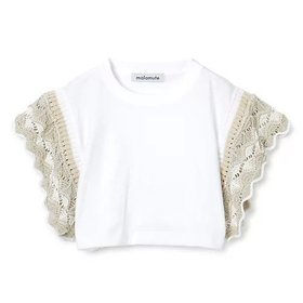 【マラミュート/MALAMUTE】のcrazy knit T 人気、トレンドファッション・服の通販 founy(ファニー) ファッション Fashion レディースファッション WOMEN トップス・カットソー Tops/Tshirt ニット Knit Tops 2023年 2023 2023春夏・S/S Ss,Spring/Summer,2023 ショート Short ハンド Hand フリル Frills 透かし Watermark |ID:prp329100004553206