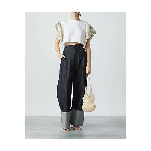 【マラミュート/MALAMUTE】のcrazy knit T 人気、トレンドファッション・服の通販 founy(ファニー) 　ファッション　Fashion　レディースファッション　Fashion for Women　トップス・カットソー　Cut & Sew Tops　ニット　Knit Tops & Sweaters　2023年　2023　2023春夏・S/S　Spring/Summer 2023 SS23　ショート　Short, Short Length　ハンド　Hand, Handmade　フリル　Frill, Ruffle　透かし　Cut-Out, Lacework　other-2|ID: prp329100004553206 ipo3291000000033511538