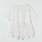 【アダワス/ADAWAS】の【HPS別注】Tuck Tee 人気、トレンドファッション・服の通販 founy(ファニー) ファッション Fashion レディースファッション WOMEN ノースリーブ No Sleeve ペプラム Peplum 別注 Special Order 半袖 Short Sleeve 洗える Washable thumbnail ミルク|ID: prp329100004553227 ipo3291000000032182587
