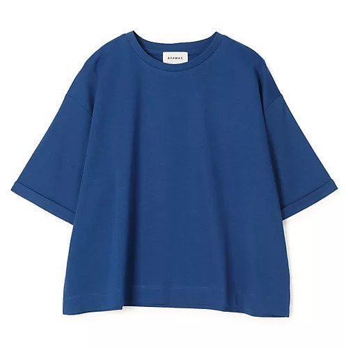 【アダワス/ADAWAS】の【HPS別注】SMOOTH JERSEY OVER-SIZED TEE インテリア・キッズ・メンズ・レディースファッション・服の通販 founy(ファニー) 　ファッション　Fashion　レディースファッション　Ladies' Fashion Online　コンパクト　Compact　ジャージー　Jersey　スリット　Slit　バランス　Balance　ボックス　Box　別注　Special Order　洗える　Washable　DEEP BLUE|ID: prp329100004553233 ipo3291000000032630125