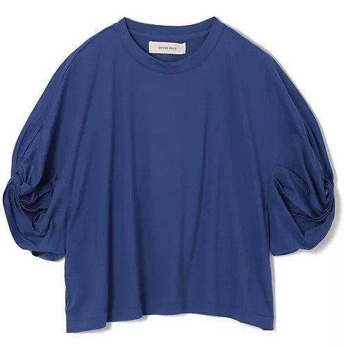 【サヤカ デイヴィス/SAYAKA DAVIS】のツイストスリーブTシャツ インテリア・キッズ・メンズ・レディースファッション・服の通販 founy(ファニー) 　ファッション　Fashion　レディースファッション　WOMEN　トップス・カットソー　Tops/Tshirt　シャツ/ブラウス　Shirts/Blouses　ロング / Tシャツ　T-Shirts　スリーブ　Sleeve　ツイスト　Twist　人気　Popularity　洗える　Washable　Ultramarine|ID: prp329100004553234 ipo3291000000032349614
