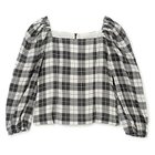 【バウムウンドヘルガーデン/BAUM UND PFERDGARTEN】のMERLINA TOP 人気、トレンドファッション・服の通販 founy(ファニー) ファッション Fashion レディースファッション WOMEN ワンピース Dress ショルダー Shoulder スクエア Square フェイス Face フォルム Form 洗える Washable thumbnail CREAM BLACK CHECK|ID: prp329100004553237 ipo3291000000032182654