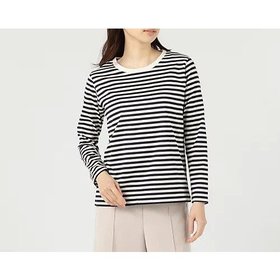 【スアデオ/suadeo】 【Munich】コラボキレイ目ボーダーロングTシャツ人気、トレンドファッション・服の通販 founy(ファニー) ファッション Fashion レディースファッション WOMEN トップス・カットソー Tops/Tshirt シャツ/ブラウス Shirts/Blouses ロング / Tシャツ T-Shirts シルク Silk シンプル Simple ボーダー Border ロング Long 定番 Standard 日本製 Made In Japan 洗える Washable |ID:prp329100004553241