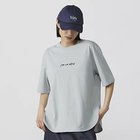 【サクラ/SACRA】のロゴ入りコットンTシャツ 人気、トレンドファッション・服の通販 founy(ファニー) ファッション Fashion レディースファッション WOMEN トップス・カットソー Tops/Tshirt シャツ/ブラウス Shirts/Blouses ロング / Tシャツ T-Shirts バランス Balance thumbnail 別注アッシュブルー|ID: prp329100004553243 ipo3291000000032182679