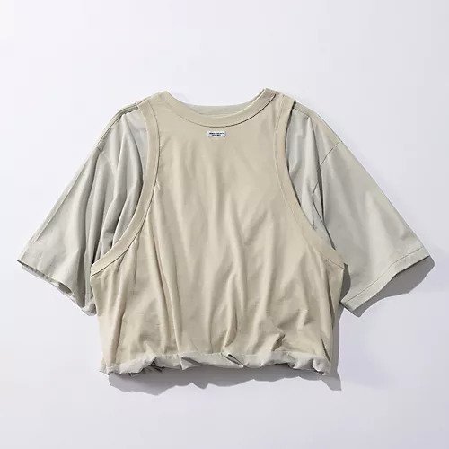 【ジェーンスミス/JANE SMITH】のLAYERED T-SHIRT 人気、トレンドファッション・服の通販 founy(ファニー) 　ファッション　Fashion　レディースファッション　WOMEN　トップス・カットソー　Tops/Tshirt　シャツ/ブラウス　Shirts/Blouses　ロング / Tシャツ　T-Shirts　シンプル　Simple　タンク　Tank　半袖　Short Sleeve　other-2|ID: prp329100004553245 ipo3291000000032182688