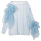 【マージ/MARGE】のTulle asymmetric decorative p/o 人気、トレンドファッション・服の通販 founy(ファニー) ファッション Fashion レディースファッション Fashion for Women 2024年 2024 2024春夏・S/S Spring/Summer 2024 SS24 チュール Tulip, Tulip Motif thumbnail light blue|ID: prp329100004553247 ipo3291000000033511550