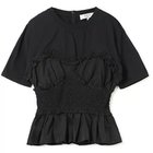 【シー ニューヨーク/Sea NEW YORK】のDIANA TAFFETA S/SLV TOP (D1) 人気、トレンドファッション・服の通販 founy(ファニー) ファッション Fashion レディースファッション WOMEN 2024年 2024 2024春夏・S/S Ss,Spring/Summer,2024 ギャザー Gather コルセット Corset セットアップ Set Up タフタ Taffeta ペプラム Peplum エレガント 上品 Elegant 半袖 Short Sleeve thumbnail Black|ID: prp329100004553250 ipo3291000000032182710