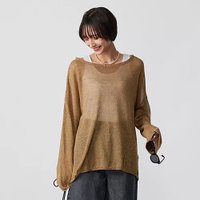 【ブリル/BRILL】のラメニット 人気、トレンドファッション・服の通販 founy(ファニー) ファッション Fashion レディースファッション Fashion for Women トップス・カットソー Cut & Sew Tops ニット Knit Tops & Sweaters シアー Sheer, See-Through リネン Linen, Linen Fabric エレガント 上品 Elegant 夏 Summer |ID:prp329100004553252