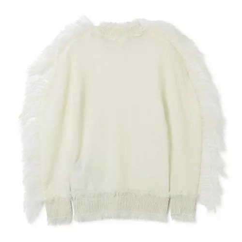 【トーガ/TOGA】のFur tape knit pullover 人気、トレンドファッション・服の通販 founy(ファニー) 　ファッション　Fashion　レディースファッション　Fashion for Women　トップス・カットソー　Cut & Sew Tops　ニット　Knit Tops & Sweaters　カジュアルプルオーバー・ニットトップス　Pullovers & Knit Tops / Casual Pullovers　2022年　2022　2022-2023秋冬・A/W　Autumn/Winter 2022–23 AW22–23　シンプル　Simple, Minimal　スリーブ　Sleeve, Long Sleeve / Short Sleeve　フェミニン　Feminine, Girly　A/W・秋冬　Autumn/Winter　other-2|ID: prp329100004553264 ipo3291000000032704259