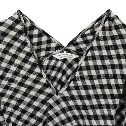 【ビューティフル ピープル/beautiful people】のmilanese jersey V neck top 人気、トレンドファッション・服の通販 founy(ファニー) 　ファッション　Fashion　レディースファッション　WOMEN　ワンピース　Dress　2022年　2022　2022-2023秋冬・A/W　Aw/Autumn/Winter//Fw/Fall-Winter/2022-2023　ジャージー　Jersey　チェック　Check　フィット　Fit　other-3|ID: prp329100004553266 ipo3291000000032182785
