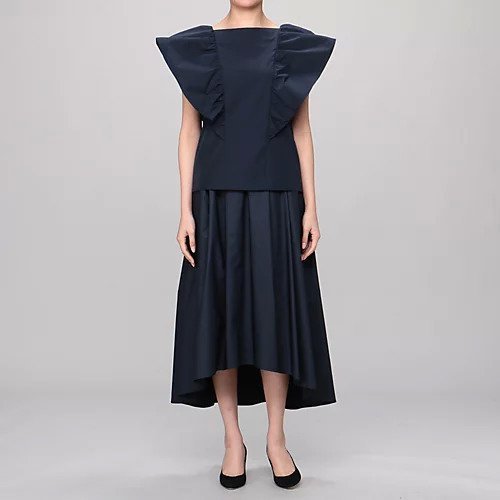【エムフィル/M Fil】の袖布帛切替ノースリーブプルオーバー 人気、トレンドファッション・服の通販 founy(ファニー) 　ファッション　Fashion　レディースファッション　WOMEN　トップス・カットソー　Tops/Tshirt　キャミソール / ノースリーブ　No Sleeves　プルオーバー　Pullover　スリーブ　Sleeve　ノースリーブ　No Sleeve　フリル　Frills　エレガント 上品　Elegant　切替　Switching　other-2|ID: prp329100004553284 ipo3291000000032349975
