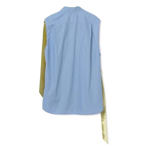 【ヌメロ ヴェントゥーノ/N°21】のシャツ 人気、トレンドファッション・服の通販 founy(ファニー) 　ファッション　Fashion　レディースファッション　Fashion for Women　トップス・カットソー　Cut & Sew Tops　シャツ・ブラウス・オフィスカジュアル　Elegant Blouses & Button-Ups　2022年　2022　2022 春夏 S/S　Spring/Summer 2022 SS22　ストライプ　Stripe, Striped Pattern　ノースリーブ　Sleeveless, No-Sleeve　ビジュー　Bijou, Jewel-like Accent　ポケット　Pocket, Pocket Detail　リボン　Ribbon, Bow　洗える　Machine Washable　other-2|ID: prp329100004553286 ipo3291000000032704293