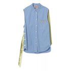 【ヌメロ ヴェントゥーノ/N°21】のシャツ 人気、トレンドファッション・服の通販 founy(ファニー) ファッション Fashion レディースファッション Fashion for Women トップス・カットソー Cut & Sew Tops シャツ・ブラウス・オフィスカジュアル Elegant Blouses & Button-Ups 2022年 2022 2022 春夏 S/S Spring/Summer 2022 SS22 ストライプ Stripe, Striped Pattern ノースリーブ Sleeveless, No-Sleeve ビジュー Bijou, Jewel-like Accent ポケット Pocket, Pocket Detail リボン Ribbon, Bow 洗える Machine Washable thumbnail BLUE|ID: prp329100004553286 ipo3291000000034323025