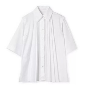 【チノ/CINOH】のSUPIMA C/PE/PU PLEATS SHIRT 人気、トレンドファッション・服の通販 founy(ファニー) ファッション Fashion レディースファッション WOMEN トップス・カットソー Tops/Tshirt シャツ/ブラウス Shirts/Blouses 2024年 2024 2024春夏・S/S Ss,Spring/Summer,2024 スーピマ Supima フロント Front プリーツ Pleats |ID:prp329100004553288