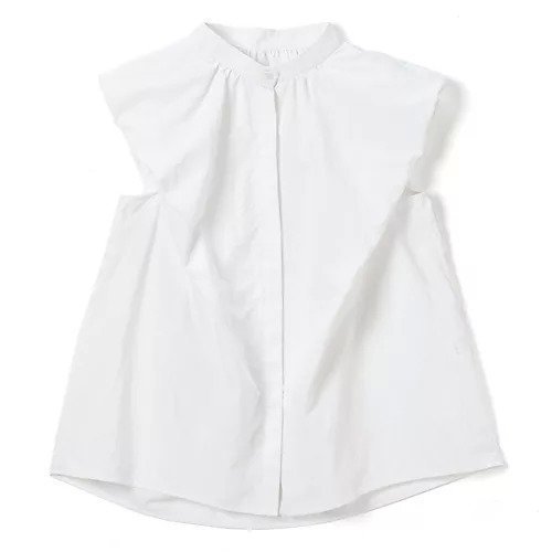 【スアデオ/suadeo】のバンドカラーノースリーブブラウス インテリア・キッズ・メンズ・レディースファッション・服の通販 founy(ファニー) 　ファッション　Fashion　レディースファッション　WOMEN　トップス・カットソー　Tops/Tshirt　キャミソール / ノースリーブ　No Sleeves　シャツ/ブラウス　Shirts/Blouses　ショルダー　Shoulder　ボトム　Bottom　洗える　Washable　ホワイト|ID: prp329100004553289 ipo3291000000032182894