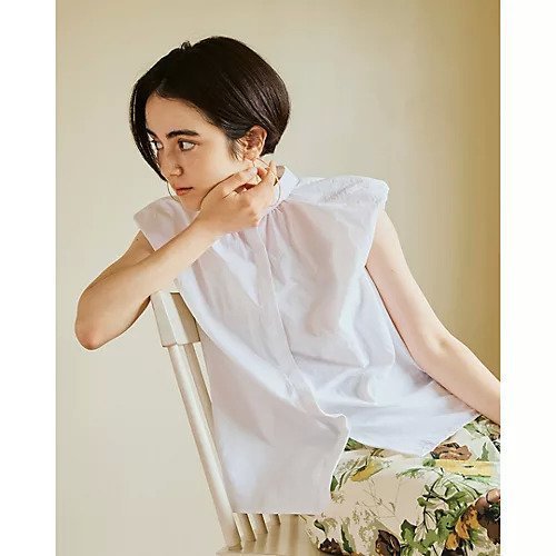 【スアデオ/suadeo】のバンドカラーノースリーブブラウス 人気、トレンドファッション・服の通販 founy(ファニー) 　ファッション　Fashion　レディースファッション　Fashion for Women　トップス・カットソー　Cut & Sew Tops　キャミソール&ノースリーブ　Camisoles & Sleeveless Tops　シャツ・ブラウス・オフィスカジュアル　Elegant Blouses & Button-Ups　アクセサリー　Fashion Accessories　洗える　Machine Washable　ショルダー　Shoulder, Shoulder Strap　フープ　Hoop, Hoop Earrings　ベーシック　Basic, Essential　ボトム　Bottoms, Lower Wear　おすすめ　Recommended / Our Picks　夏　Summer　ビジネス 仕事 通勤　Business / Work / Commuting　other-2|ID: prp329100004553289 ipo3291000000032452953