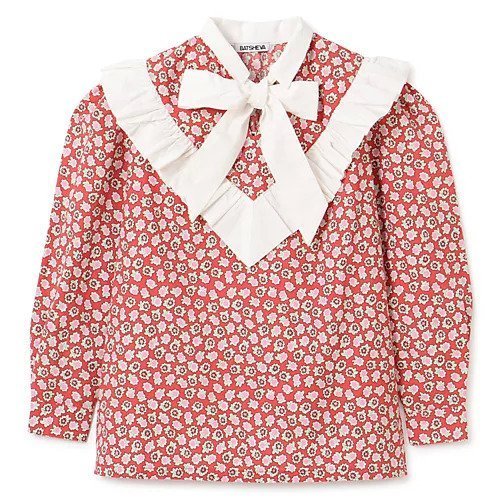 【バットシェバ/BATSHEVA】のCarol Blouse インテリア・キッズ・メンズ・レディースファッション・服の通販 founy(ファニー) 　ファッション　Fashion　レディースファッション　WOMEN　2022年　2022　2022 春夏 S/S　Ss,Spring/Summer,2022　セットアップ　Set Up　フリル　Frills　リボン　Ribbon　春　Spring　Red Disty Floral|ID: prp329100004553292 ipo3291000000032350287