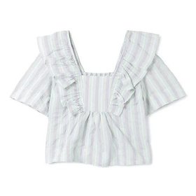 【ガニー/GANNI】のStripe Seersucker Ruffle Blouse 人気、トレンドファッション・服の通販 founy(ファニー) ファッション Fashion レディースファッション WOMEN 2023年 2023 2023-2024秋冬・A/W Aw/Autumn/Winter//Fw/Fall-Winter/2023-2024 ストライプ Stripe デコルテ Decolletage バランス Balance パステル Pastel ラッフル Raffle 今季 This Season 洗える Washable |ID:prp329100004553303