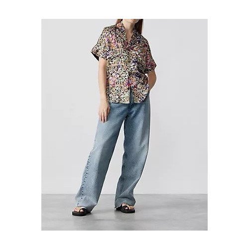 【タナカ/TANAKA】のSOUTHERN FRENCH SHIRT 人気、トレンドファッション・服の通販 founy(ファニー) 　ファッション　Fashion　レディースファッション　WOMEN　トップス・カットソー　Tops/Tshirt　シャツ/ブラウス　Shirts/Blouses　2024年　2024　2024春夏・S/S　Ss,Spring/Summer,2024　カモフラージュ　Camouflage　シルク　Silk　フィット　Fit　フラワー　Flower　プリント　Print　リラックス　Relax　other-2|ID: prp329100004553305 ipo3291000000032350195