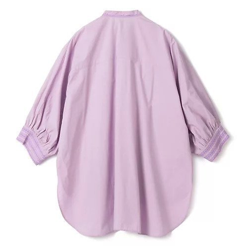 【ヌキテパ/NE QUITTEZ PAS】のFINE POPLIN SLLEVE EMB SHIRTS 人気、トレンドファッション・服の通販 founy(ファニー) 　ファッション　Fashion　レディースファッション　Fashion for Women　トップス・カットソー　Cut & Sew Tops　シャツ・ブラウス・オフィスカジュアル　Elegant Blouses & Button-Ups　バランス　Balance, Style Balance　フロント　Front, Front Design　モダン　Modern, Contemporary　洗える　Machine Washable　other-2|ID: prp329100004553307 ipo3291000000035651720