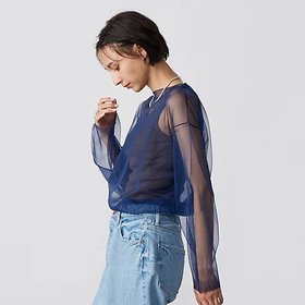 【ロエフ/LOEFF】のLF FSNG SHEER PO 人気、トレンドファッション・服の通販 founy(ファニー) ファッション Fashion レディースファッション Ladies' Fashion Online チュール Tulle バスク Basque |ID:prp329100004553325