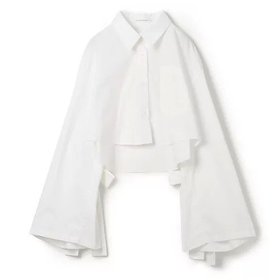 【セシリー バンセン/CECILIE BAHNSEN】のVINH SHIRT COTTON 人気、トレンドファッション・服の通販 founy(ファニー) ファッション Fashion レディースファッション Fashion for Women トップス・カットソー Cut & Sew Tops シャツ・ブラウス・オフィスカジュアル Elegant Blouses & Button-Ups コンパクト Compact, Small Size スリーブ Sleeve, Long Sleeve / Short Sleeve ポケット Pocket, Pocket Detail リボン Ribbon, Bow 洗える Machine Washable |ID:prp329100004553330
