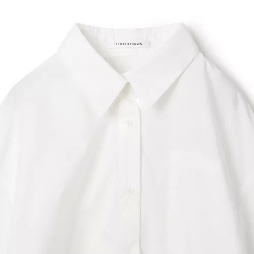 【セシリー バンセン/CECILIE BAHNSEN】のVINH SHIRT COTTON 人気、トレンドファッション・服の通販 founy(ファニー) 　ファッション　Fashion　レディースファッション　Fashion for Women　トップス・カットソー　Cut & Sew Tops　シャツ・ブラウス・オフィスカジュアル　Elegant Blouses & Button-Ups　コンパクト　Compact, Small Size　スリーブ　Sleeve, Long Sleeve / Short Sleeve　ポケット　Pocket, Pocket Detail　リボン　Ribbon, Bow　洗える　Machine Washable　other-3|ID: prp329100004553330 ipo3291000000033511927