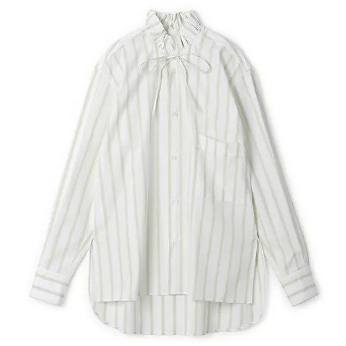 【プラン C/Plan C】のL/S SHIRT インテリア・キッズ・メンズ・レディースファッション・服の通販 founy(ファニー) 　ファッション　Fashion　レディースファッション　WOMEN　トップス・カットソー　Tops/Tshirt　シャツ/ブラウス　Shirts/Blouses　2024年　2024　2024春夏・S/S　Ss,Spring/Summer,2024　ギャザー　Gather　ストライプ　Stripe　フリル　Frills　PEAPOD STRIPE|ID: prp329100004553331 ipo3291000000032183074