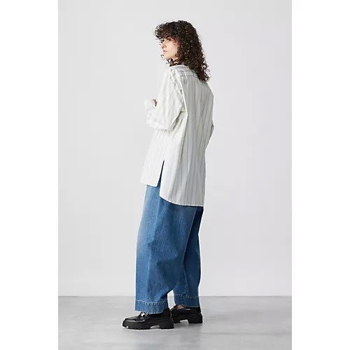 【プラン C/Plan C】のL/S SHIRT 人気、トレンドファッション・服の通販 founy(ファニー) 　ファッション　Fashion　レディースファッション　WOMEN　トップス・カットソー　Tops/Tshirt　シャツ/ブラウス　Shirts/Blouses　2024年　2024　2024春夏・S/S　Ss,Spring/Summer,2024　ギャザー　Gather　ストライプ　Stripe　フリル　Frills　other-3|ID: prp329100004553331 ipo3291000000032183076