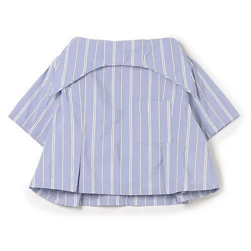 【トーガ プルラ/TOGA PULLA】のMemory taffeta blouse インテリア・キッズ・メンズ・レディースファッション・服の通販 founy(ファニー) 　ファッション　Fashion　レディースファッション　Fashion for Women　2024年　2024　2024春夏・S/S　Spring/Summer 2024 SS24　コンパクト　Compact, Small Size　スリット　Slit, Slit Detail　タフタ　Taffeta, Structured Fabric　ポケット　Pocket, Pocket Detail　STRIPE|ID: prp329100004553332 ipo3291000000033327739