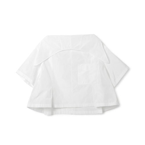 【トーガ プルラ/TOGA PULLA】のMemory taffeta blouse インテリア・キッズ・メンズ・レディースファッション・服の通販 founy(ファニー) 　ファッション　Fashion　レディースファッション　Fashion for Women　2024年　2024　2024春夏・S/S　Spring/Summer 2024 SS24　コンパクト　Compact, Small Size　スリット　Slit, Slit Detail　タフタ　Taffeta, Structured Fabric　ポケット　Pocket, Pocket Detail　WHITE|ID: prp329100004553332 ipo3291000000033327741