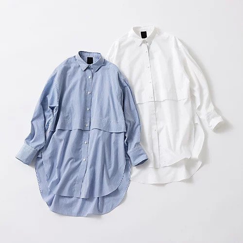 【ドメル/DOMELLE】の200/2 DETACHABLE SHIRT 人気、トレンドファッション・服の通販 founy(ファニー) 　ファッション　Fashion　レディースファッション　WOMEN　トップス・カットソー　Tops/Tshirt　シャツ/ブラウス　Shirts/Blouses　2024年　2024　2024春夏・S/S　Ss,Spring/Summer,2024　ショート　Short　シルク　Silk　ビッグ　Big　other-2|ID: prp329100004553334 ipo3291000000032350400