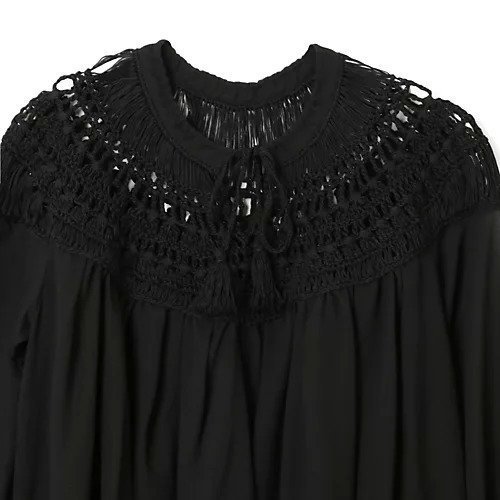 【エズミ/EZUMi】の【別注】クロシェブラウス 人気、トレンドファッション・服の通販 founy(ファニー) 　ファッション　Fashion　レディースファッション　WOMEN　トップス・カットソー　Tops/Tshirt　シャツ/ブラウス　Shirts/Blouses　カフス　Cuffs　サマー　Summer　モチーフ　Motif　ロング　Long　別注　Special Order　other-3|ID: prp329100004553337 ipo3291000000032350523