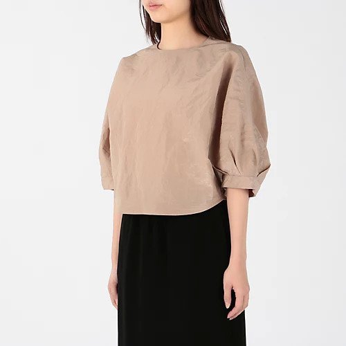 【サキ/saqui】のファリエロサルティ地 立体ブラウス 人気、トレンドファッション・服の通販 founy(ファニー) 　ファッション　Fashion　レディースファッション　WOMEN　トップス・カットソー　Tops/Tshirt　シャツ/ブラウス　Shirts/Blouses　コンパクト　Compact　ショート　Short　ストライプ　Stripe　バルーン　Balloon　パターン　Pattern　ファブリック　Fabric　フォルム　Form　エレガント 上品　Elegant　別注　Special Order　春　Spring　無地　Plain Color　other-3|ID: prp329100004553338 ipo3291000000032350529