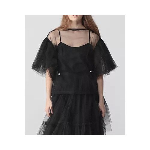 【チカ キサダ/CHIKA KISADA】のトップス 人気、トレンドファッション・服の通販 founy(ファニー) 　ファッション　Fashion　レディースファッション　WOMEN　トップス・カットソー　Tops/Tshirt　2024年　2024　2024春夏・S/S　Ss,Spring/Summer,2024　チュール　Tulle　パイピング　Piping　軽量　Lightweight　other-2|ID: prp329100004553340 ipo3291000000032350540
