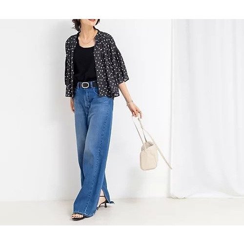 【ノーリーズ/NOLLEY'S】のドットギャザーショート丈ブラウス 人気、トレンドファッション・服の通販 founy(ファニー) 　ファッション　Fashion　レディースファッション　WOMEN　トップス・カットソー　Tops/Tshirt　シャツ/ブラウス　Shirts/Blouses　2025年　2025　2025春夏・S/S　Ss,Spring/Summer,2025　ショート　Short　ドット　Dot　フロント　Front　other-3|ID: prp329100004553342 ipo3291000000032183128
