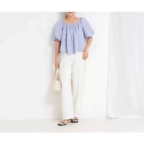 【ノーリーズソフィー/NOLLEY'S sophi】の【MARILYN MOON/マリリーンムーン】balloon 2way off-shoulder blouse 人気、トレンドファッション・服の通販 founy(ファニー) 　ファッション　Fashion　レディースファッション　Fashion for Women　2025年　2025　2025春夏・S/S　Spring/Summer 2025 SS25　サテン　Satin, Glossy Fabric　スクエア　Square, Square Shape　スリット　Slit, Slit Detail　デニム　Denim, Jeans Material　バルーン　Balloon, Balloon Silhouette　ワイド　Wide, Wide Fit　other-2|ID: prp329100004553343 ipo3291000000032183133