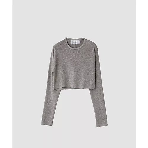 【ジェーンスミス/JANE SMITH】の16G LAME KNIT RIB PULLOVER インテリア・キッズ・メンズ・レディースファッション・服の通販 founy(ファニー) https://founy.com/ ファッション Fashion レディースファッション Ladies' Fashion Online トップス・カットソー Tops/Tshirt ニット Knit Tops プルオーバー Pullover おすすめ Recommend ショート Short シンプル Simple スリット Slit |ID: prp329100004553349 ipo3291000000032631313
