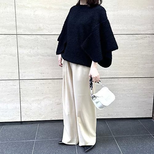 【ルームエイトブラック/Room no 8 BLACK】のウィングスリーブトップス 人気、トレンドファッション・服の通販 founy(ファニー) 　ファッション　Fashion　レディースファッション　Fashion for Women　トップス・カットソー　Cut & Sew Tops　バランス　Balance, Style Balance　エレガント 上品　Elegant　洗える　Machine Washable　other-2|ID: prp329100004553351 ipo3291000000035913785