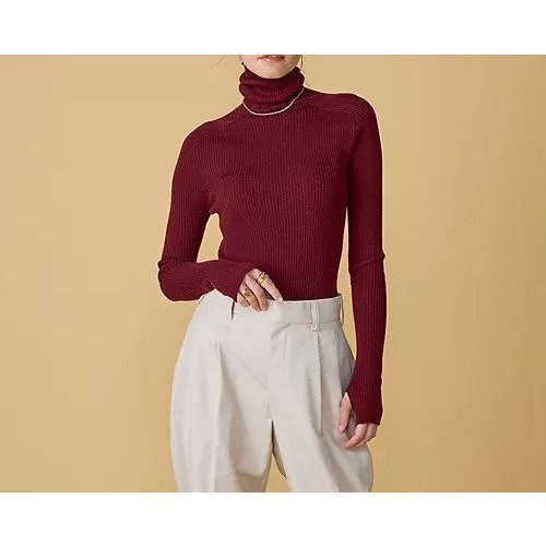 【ユニオンランチ/UNION LAUNCH】のWHOLE GARMENT TURTLE インテリア・キッズ・メンズ・レディースファッション・服の通販 founy(ファニー) 　ファッション　Fashion　レディースファッション　Fashion for Women　スタンダード　Standard, Basic　タートル　Turtleneck, Turtle Collar　フィット　Fit, Slim Fit　ベーシック　Basic, Essential　ホールガーメント　WholeGarment, Seamless Knit　ラウンド　Round, Round Neck　burgundy|ID: prp329100004553363 ipo3291000000036034735