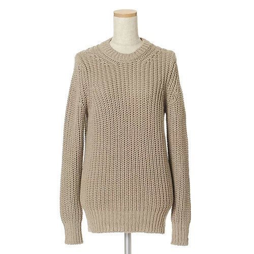 【スローン/SLOANE】の3Gコットン畦編みクルーネック インテリア・キッズ・メンズ・レディースファッション・服の通販 founy(ファニー) 　ファッション　Fashion　レディースファッション　Fashion for Women　ベーシック　Basic, Essential　人気　Popular, Best Seller　冬　Winter / This Winter　定番　Standard, Basic Item　春　Spring　洗える　Machine Washable　畦　Ribbed Knit　ベージュ|ID: prp329100004553368 ipo3291000000032631523