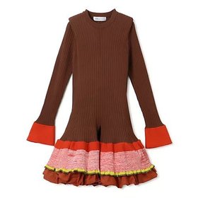 【トーガ/TOGA】のRib knit top 人気、トレンドファッション・服の通販 founy(ファニー) ファッション Fashion レディースファッション Fashion for Women トップス・カットソー Cut & Sew Tops ニット Knit Tops & Sweaters 2022年 2022 2022-2023秋冬・A/W Autumn/Winter 2022–23 AW22–23 コンパクト Compact, Small Size フェミニン Feminine, Girly フリル Frill, Ruffle |ID:prp329100004553375