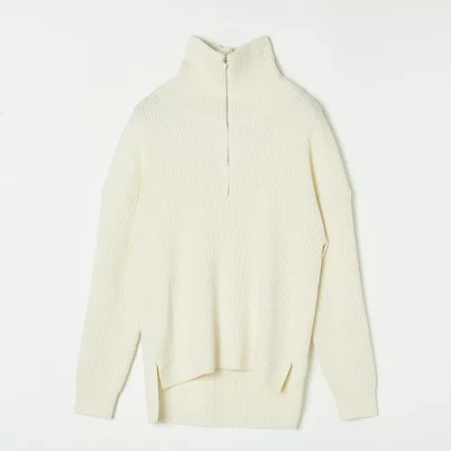 【スローン/SLOANE】の【HPS別注】ハーフZIPリブニット インテリア・キッズ・メンズ・レディースファッション・服の通販 founy(ファニー) 　ファッション　Fashion　レディースファッション　WOMEN　トップス・カットソー　Tops/Tshirt　ニット　Knit Tops　ジップ　Zip　タートルネック　Turtleneck　ハーフ　Half　フェイス　Face　マフラー　Scarf　リブニット　Rib Knit　別注　Special Order　アイボリー|ID: prp329100004553381 ipo3291000000032183302